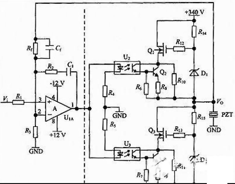 壓電陶瓷驅(qū)動(dòng)電源原理-光耦和功率NMOS管-竟業(yè)電子